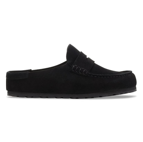 BIRKENSTOCK NAPLES WRAPPED SUEDE NARROW BLACK
